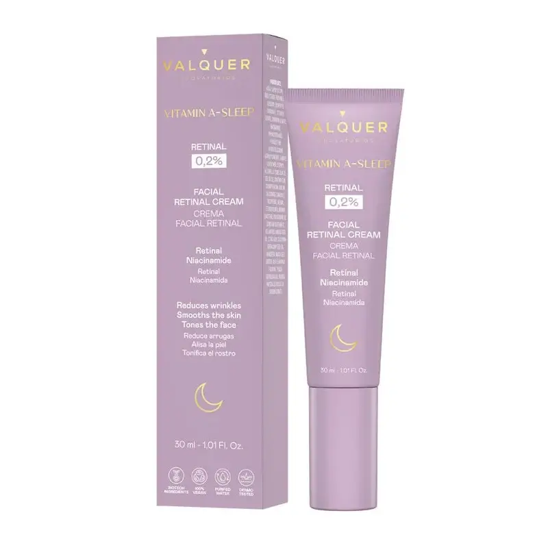 Valquer Vitamin A-Sleep Crème pour le visage à base de rétine 0,2 %, 30 ml