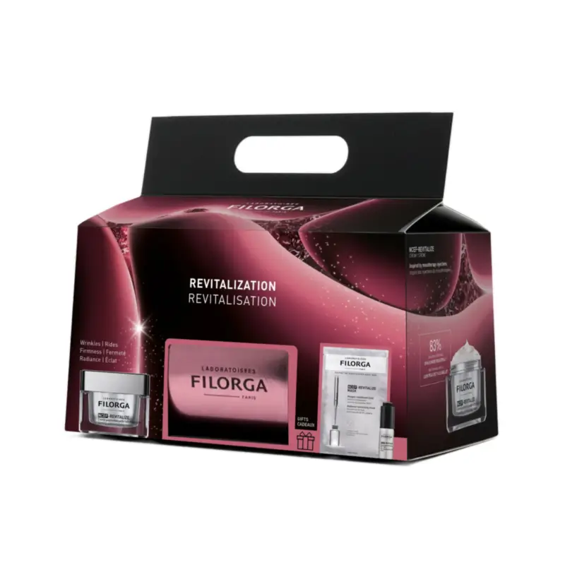 Coffret de Noël Filorga : Crème NCEF-Revitalize 50 ml + Masque cadeau 20 ml et Sérum 5 ml