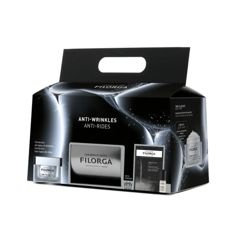 Coffret de Noël Filorga Time Filler 5XP : crème 50 ml + sérum 5 ml + masque 20 ml
