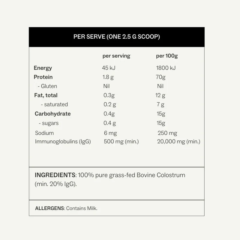 my way up Pure Colostrum