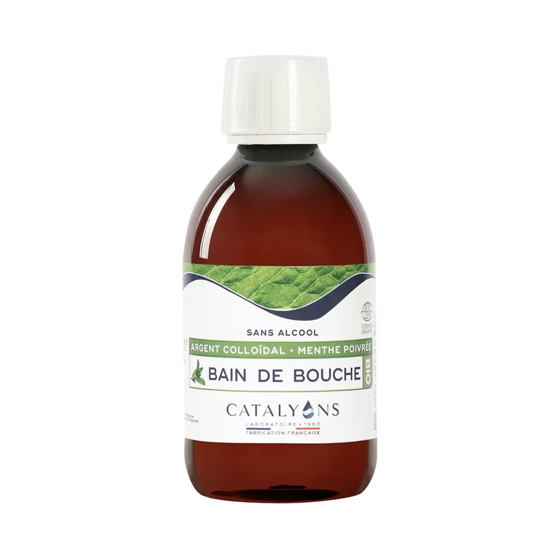 Catalyons - Bain de Bouche bio sans alcool à l’Argent colloïdal