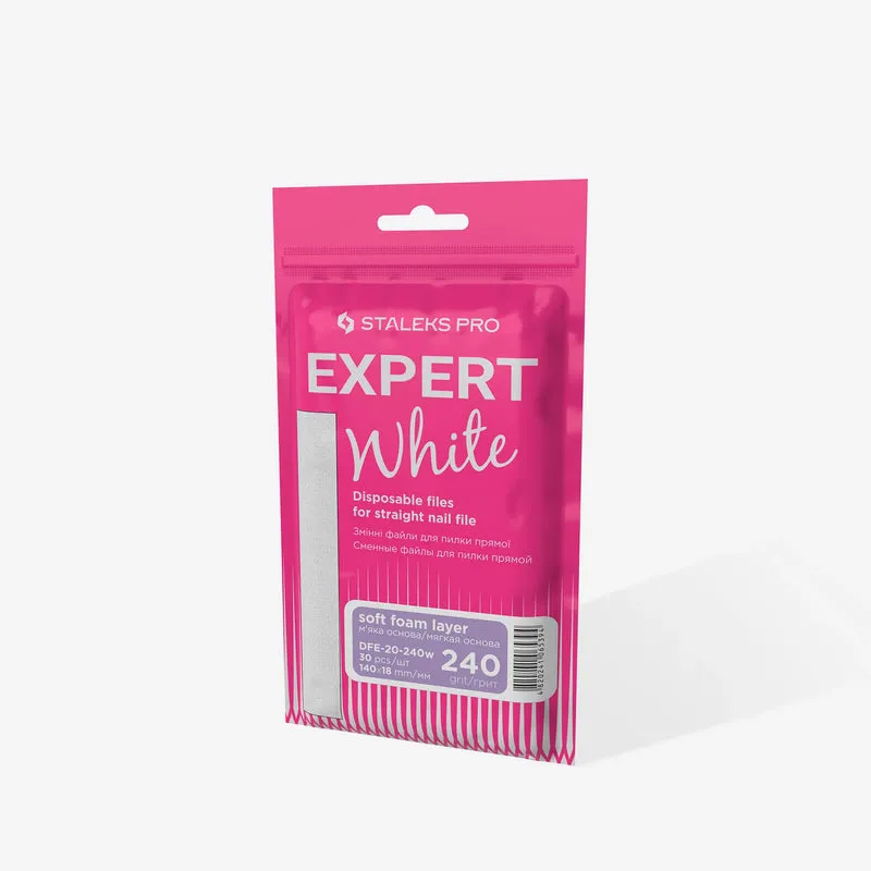 STALEKS | EXPERT 20 Limes adhésives jetables base souple pour lime droite, grain 240 (30 pièces)