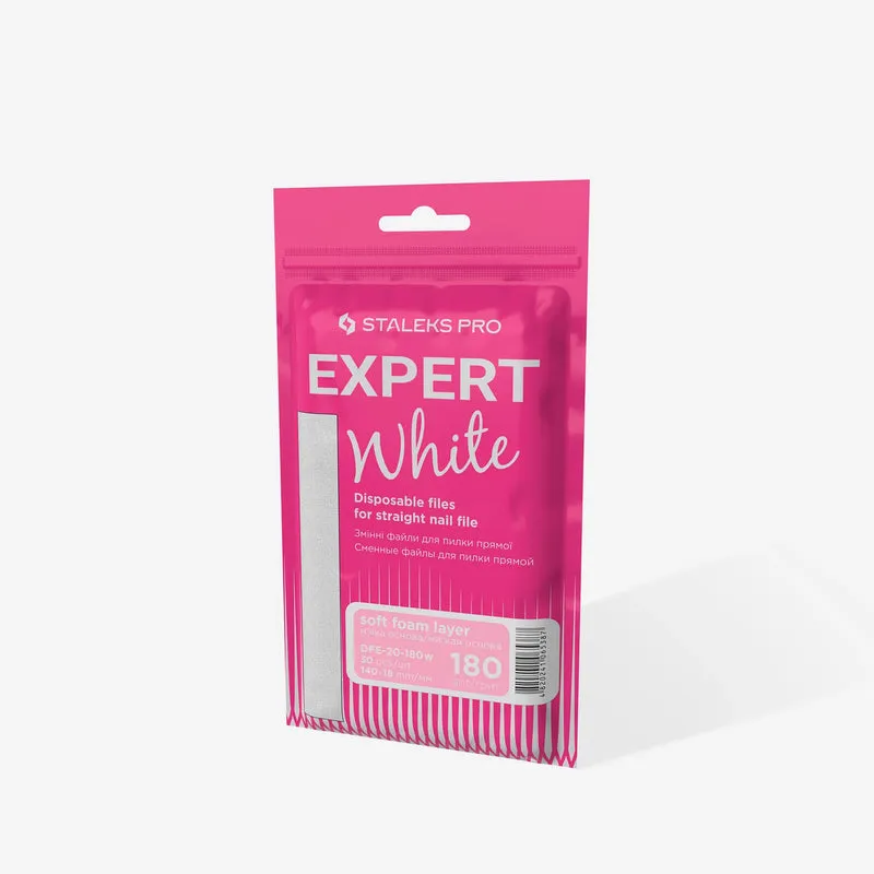 STALEKS | EXPERT 20 Limes adhésives jetables base souple pour lime droite, grain 180 (30 pièces)