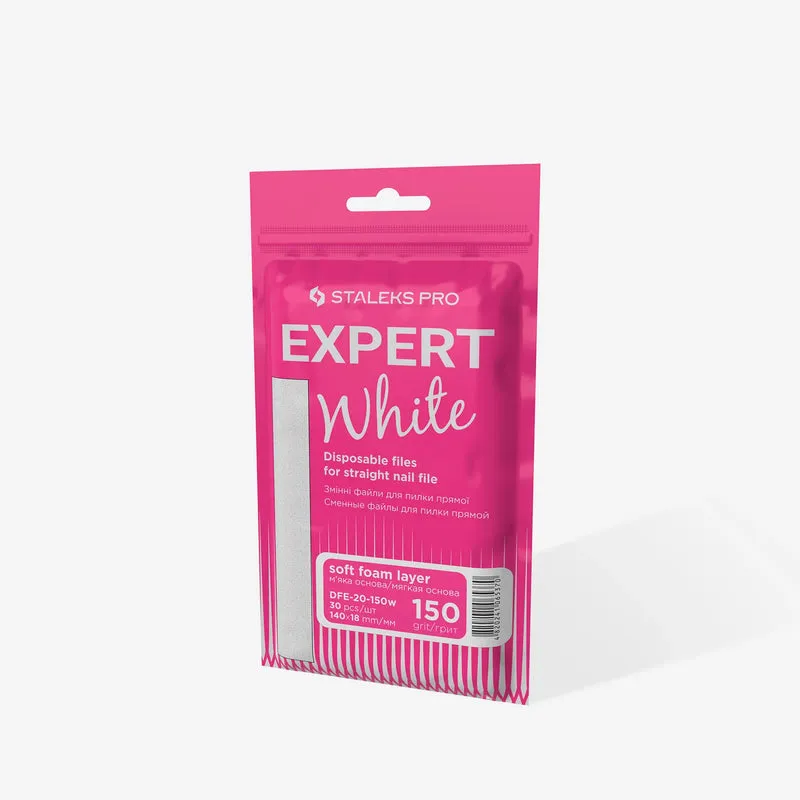 STALEKS | EXPERT 20 Limes adhésives jetables base souple pour lime droite, grain 150 (30 pièces)