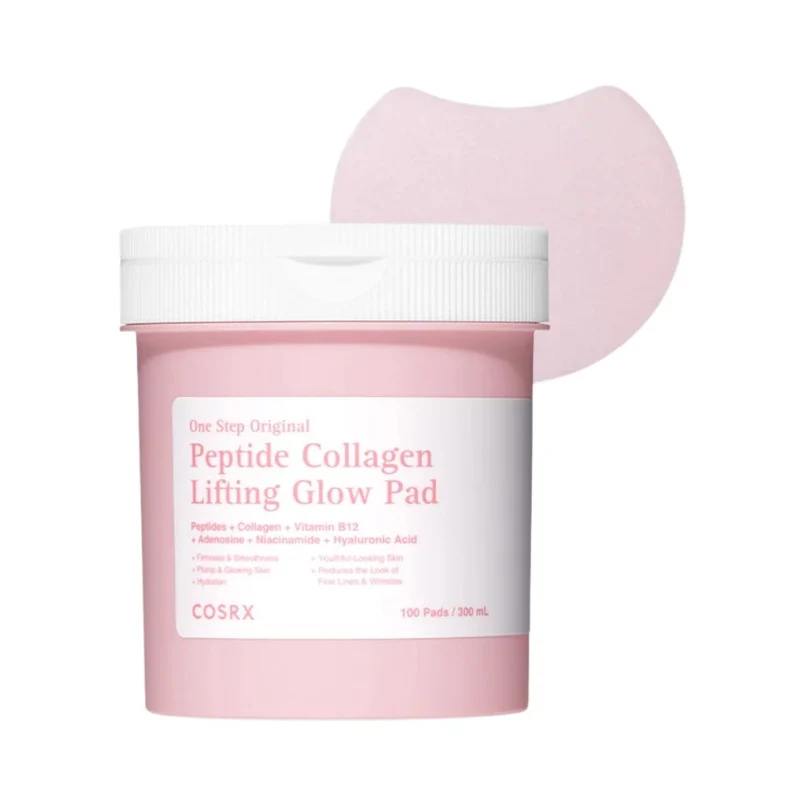 COSRX One Step Original Peptide Collagen Lifting Glow Pad 100 Pads / 300ml