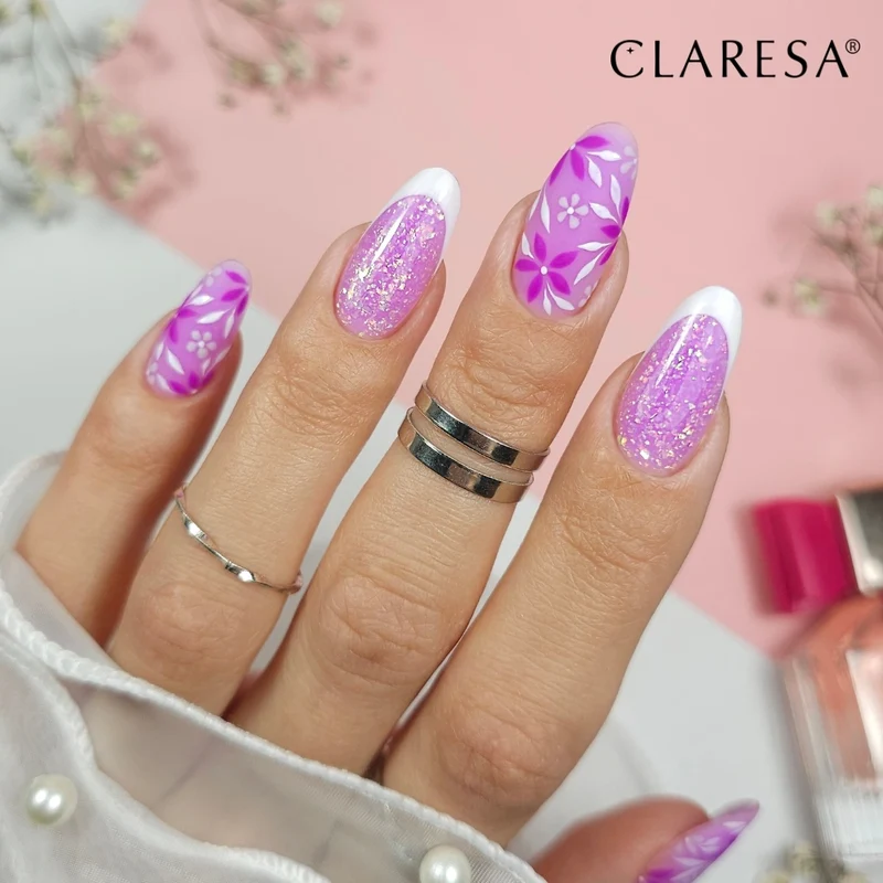 Claresa | Gel en bouteille - Brush Easy Gel - Glitter Violet - 5 ml