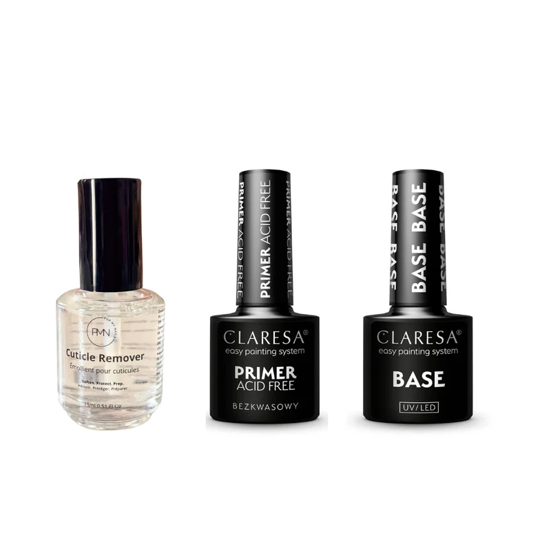 Cuticle Remover + Primer + Base Base