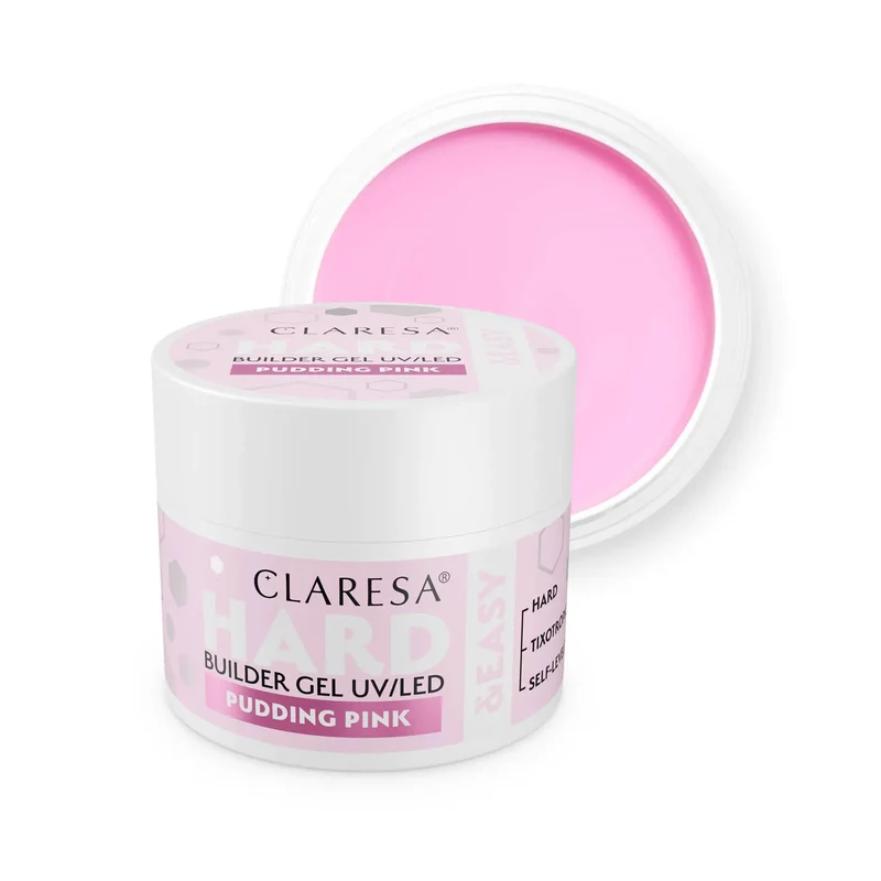 Claresa | Gel de construction - Hard&Easy - Pudding Pink 45g