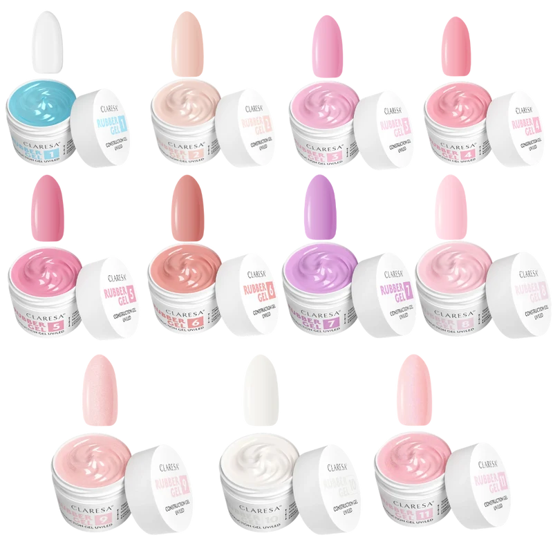 Claresa | Pack de 3 rubber gels à composer (3x45g)