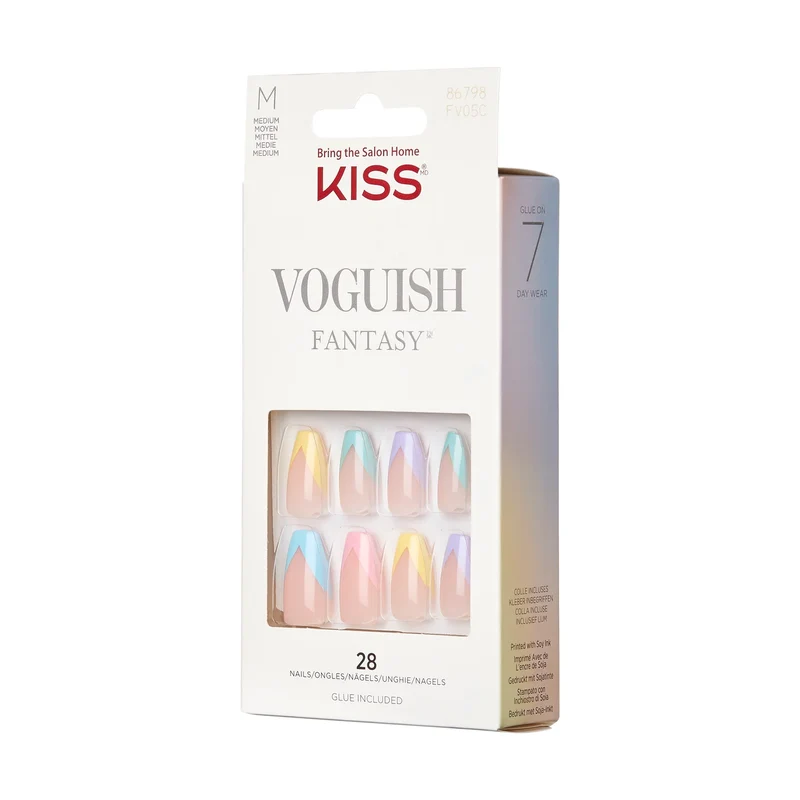 Kiss Products | Faux ongles KS Voguish Fantasy French - Disco Ball