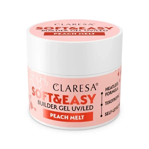 Claresa | Gel de construction - Soft & Easy - Peach Melt 12g