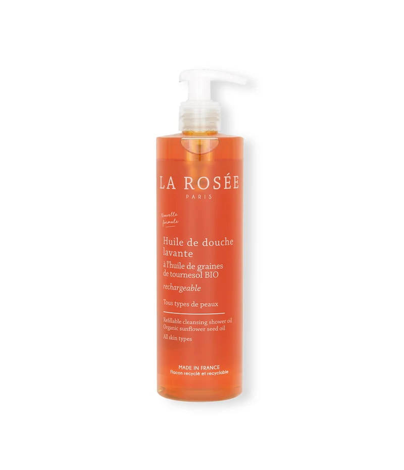 Huile de douche lavante rechargeable