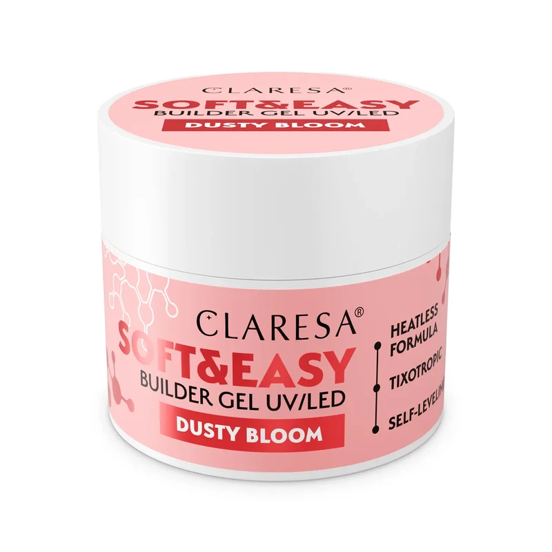 Claresa | Gel de construction - Soft & Easy - Dusty Bloom - 45g