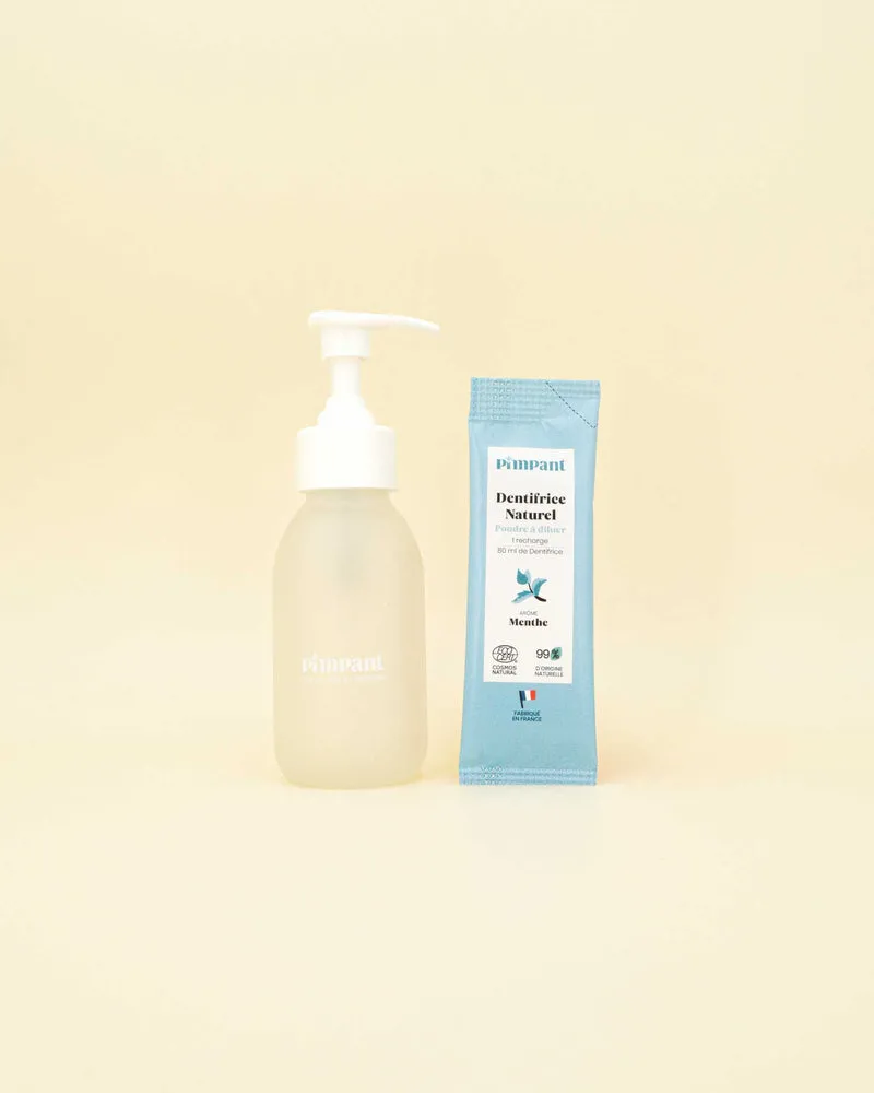 Dentifrice liquide rechargeable - Menthe - Kit découverte