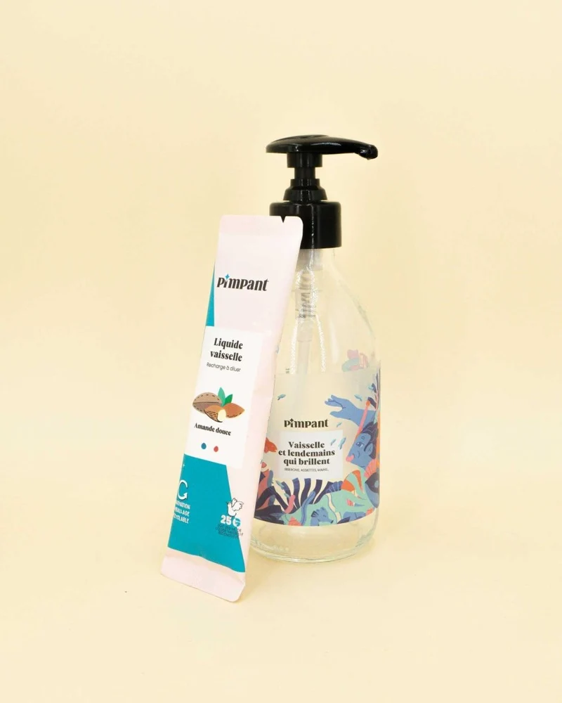 Liquide vaisselle - Amande - Bouteille & recharge