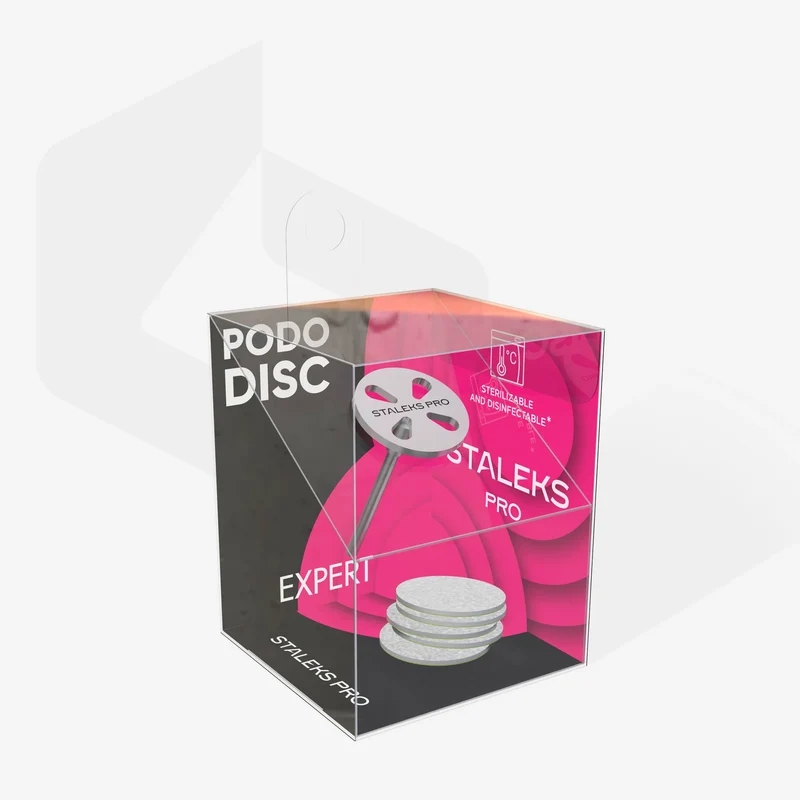 Staleks | Embout disque pédicure PODODISC STALEKS PRO S (15mm) + embouts interchangeables 180 - 5 pièces