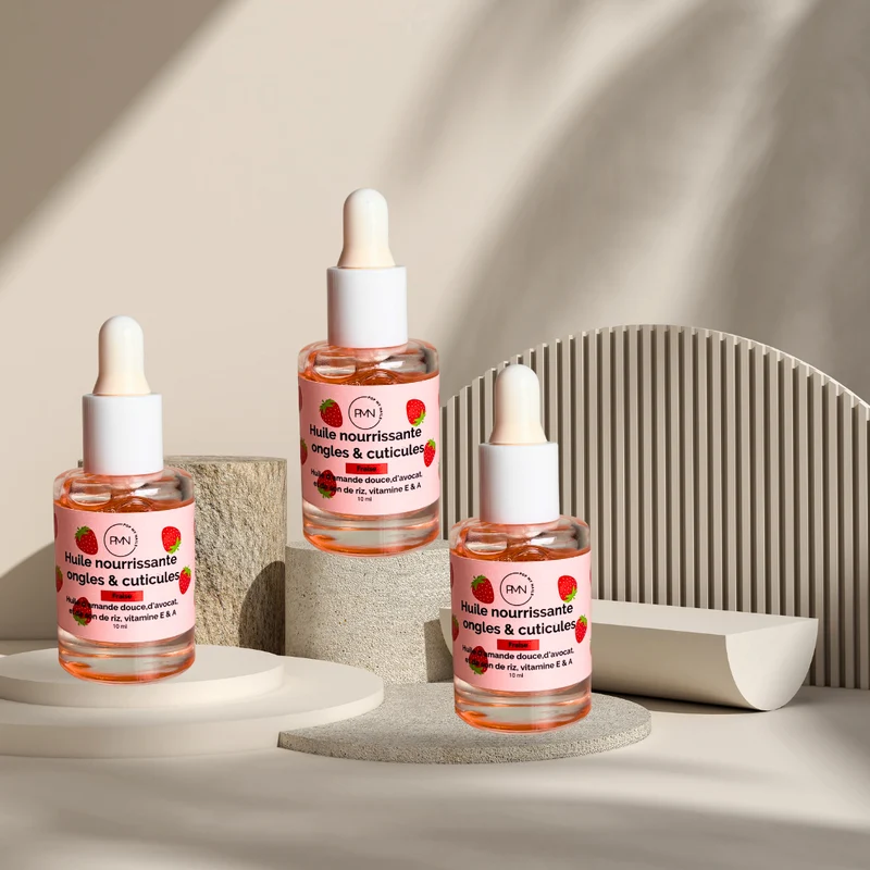 Pop My Nails | Trio d'huiles nourrissantes ongles & cuticules fraise x3