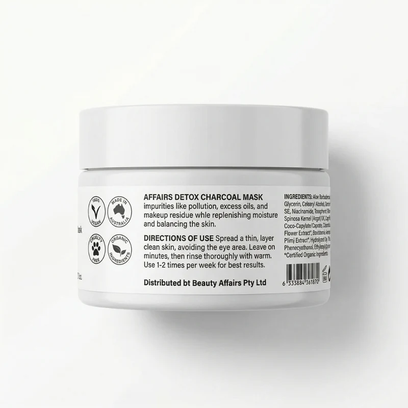 Affairs Detox Charcoal Mask 100g