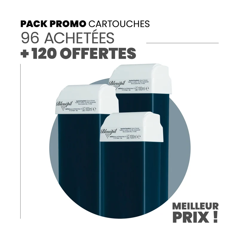 96 cartouches achetées + 120 cartouches offertes