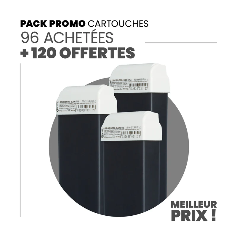 96 cartouches achetées + 120 cartouches offertes