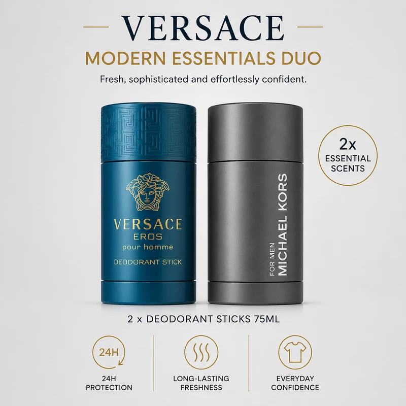 Versace & Michael Kors Modern Essentials Duo – Deodorant Stick Set