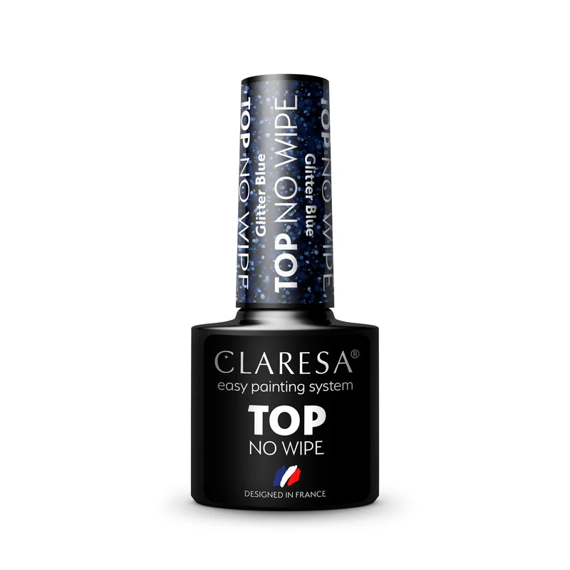 Claresa | Top No Wipe Glitter Blue - 5ml