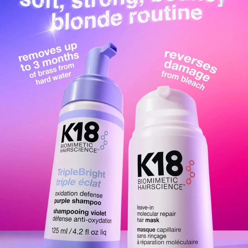 K18 TripleBright Oxidation Defense Purple Shampoo 125ml