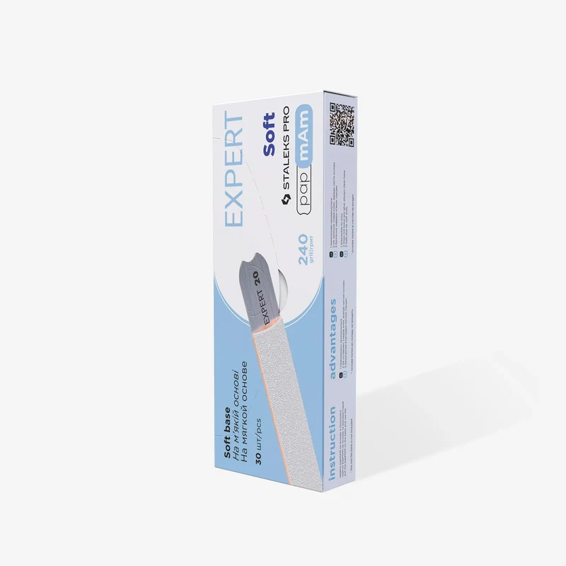 Staleks | Embouts interchangeables papmAm pour lime droite 240 (sur mousse souple) EXPERT 20 - 25 pcs