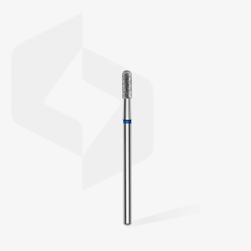 Staleks | Embout ponceuse diamanté, « cylindre arrondi», bleu, diamètre de la tête 2,3 mm, partie active 6.5mm