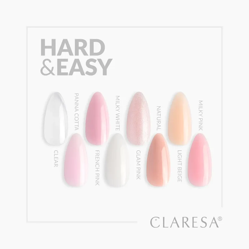Claresa | Gel de construction - Hard&Easy - Light Beige 45g