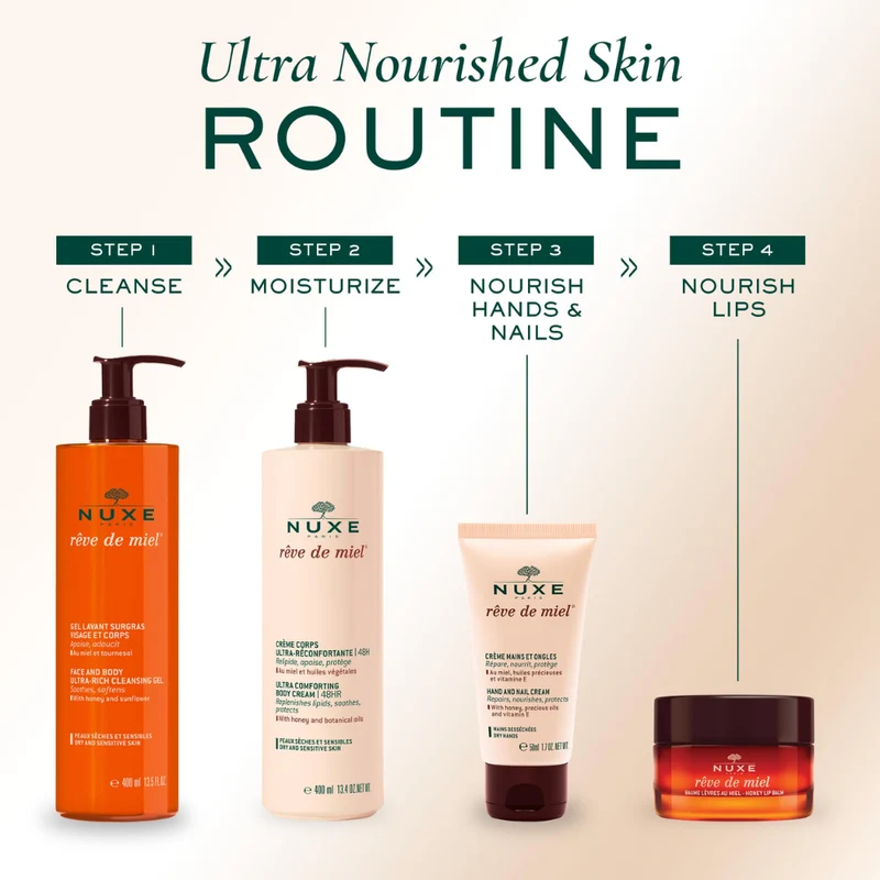Nuxe Reve de Miel Ultra-Comforting Body Cream 48hr 400ml
