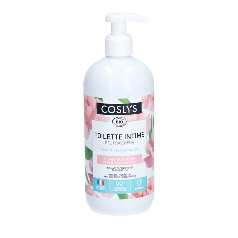 Coslys • Toilette intime / Gel fraicheur quotidien rose et eucalyptus 500ml
