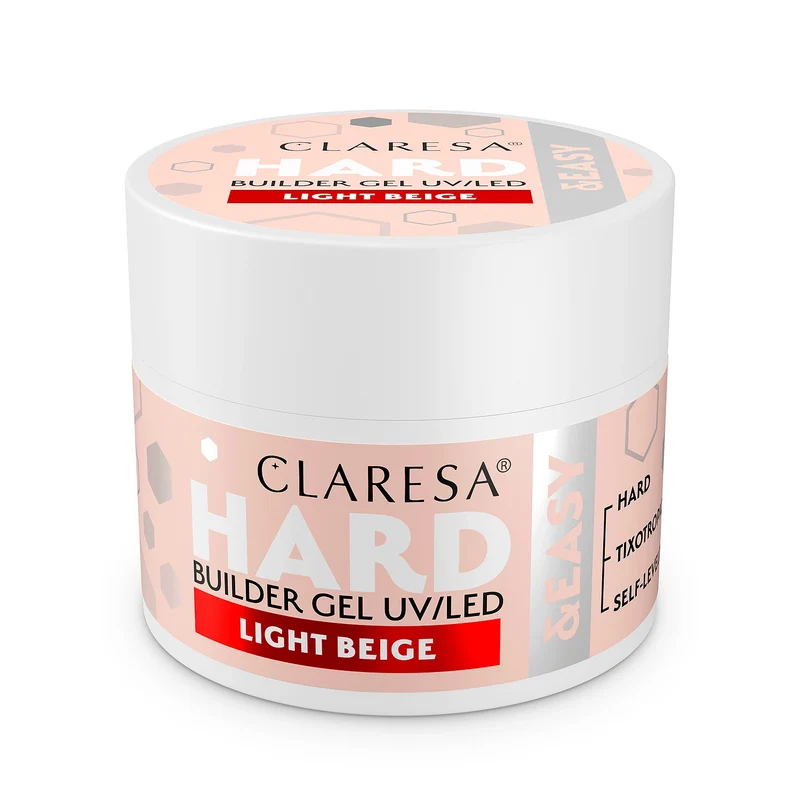 Claresa | Gel de construction - Hard&Easy - Light Beige 45g