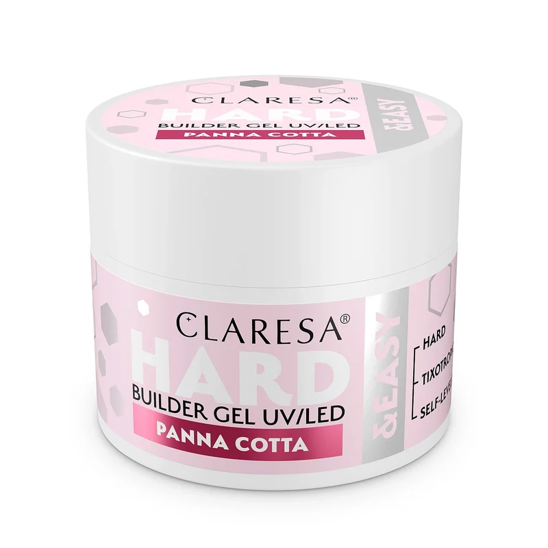 Claresa | Gel de construction - Hard&Easy - Panna Cotta 45g