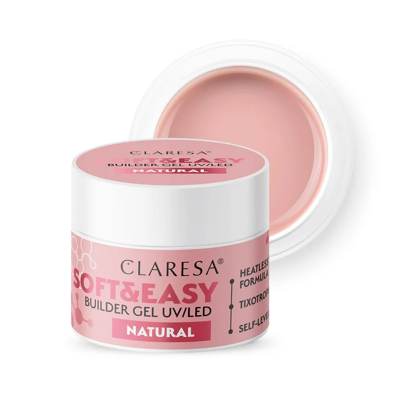 Claresa | Gel de construction - Soft & Easy - Natural 45g
