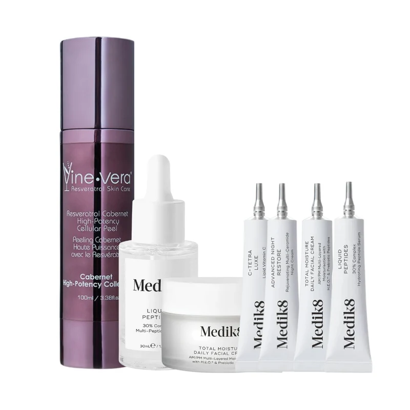 Medik8 & Vine Vera Boost Collagen & Exfoliate Anti-Aging Set