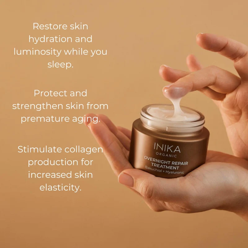 INIKA Organic Overnight Repair Treatment 4ml unboxed