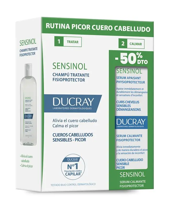 Ducray Sensinol Kit Shampooing 200M+ Sérum