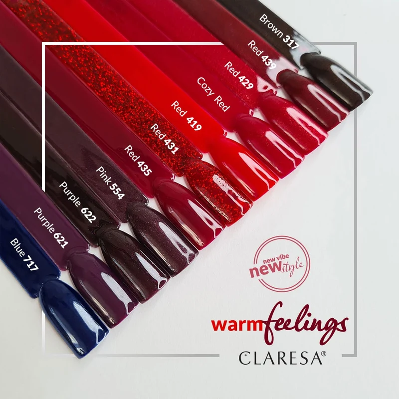 Claresa | Vernis semi-permanent - Cozy Red - 5g