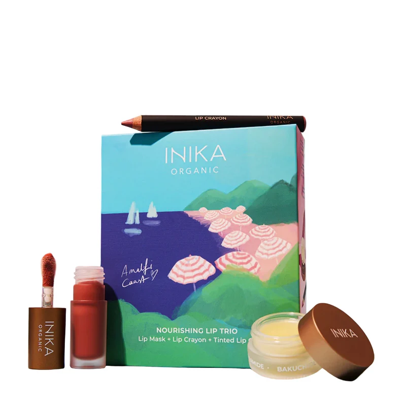 INIKA Amalfi Collection Nourishing Lip Trio