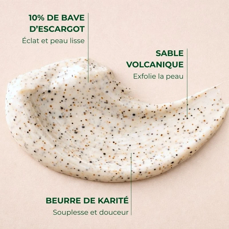 Gommage corps à la bave d'escargot