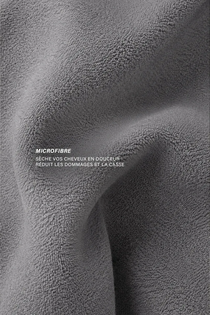 Serviette Cheveux Réversible Microfibre & Satin - Hair Towel