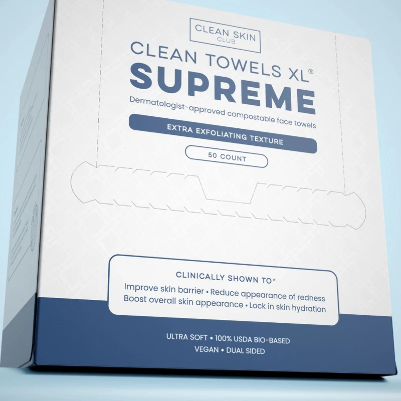 Clean Skin Club Towels XL Supreme 50 count