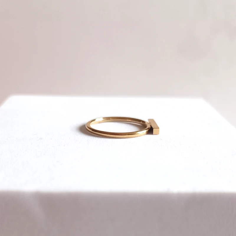 Pop My Nails | Bague en acier inoxydable Andréa - couleur or