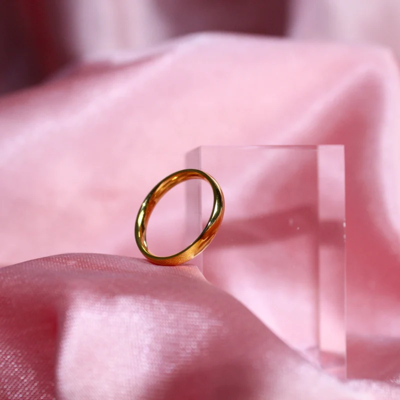 Pop My Nails | Bague en acier inoxydable Léna - couleur or