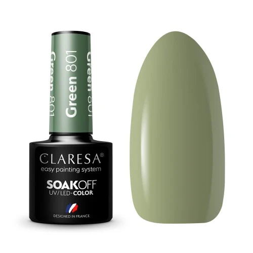 Claresa | Vernis semi-permanent Vert n°801 - 5ml