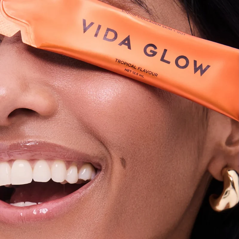 Vida Glow Liquid Collagen Skin+Gut Tropical 15 x 12.5ml Sachets