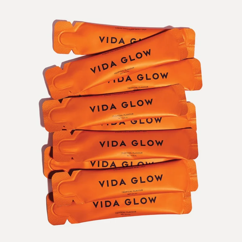 Vida Glow Liquid Collagen Skin+Gut Tropical 15 x 12.5ml Sachets