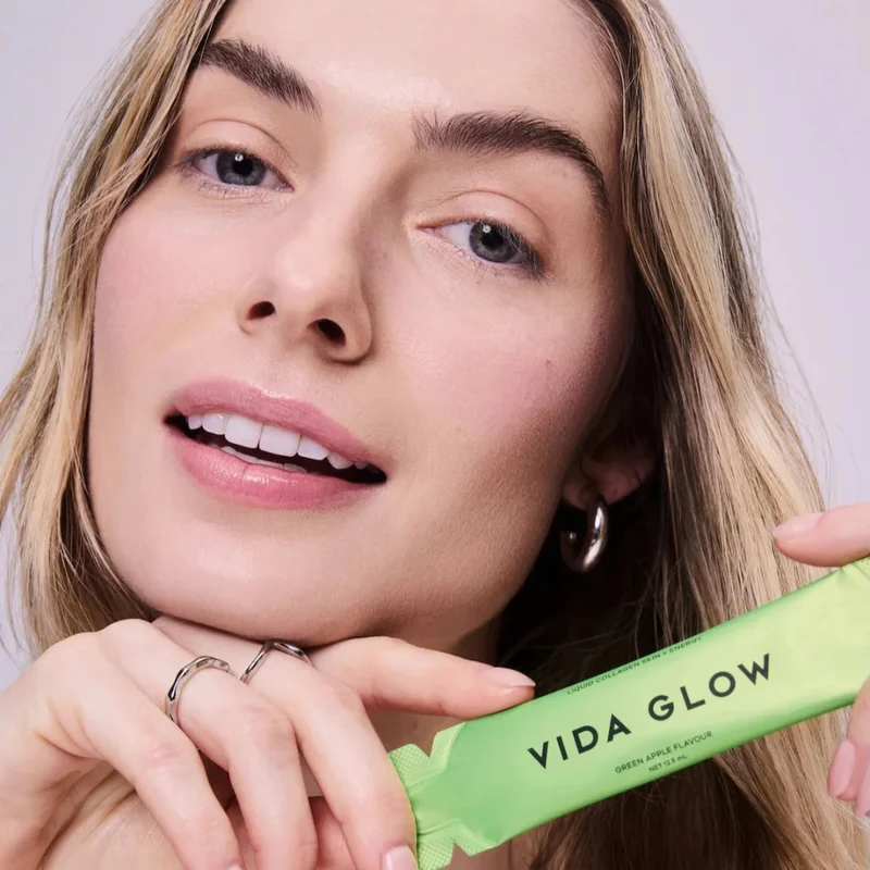 Vida Glow Liquid Collagen Skin + Energy Green Apple 15 x 12.5ml Sachets
