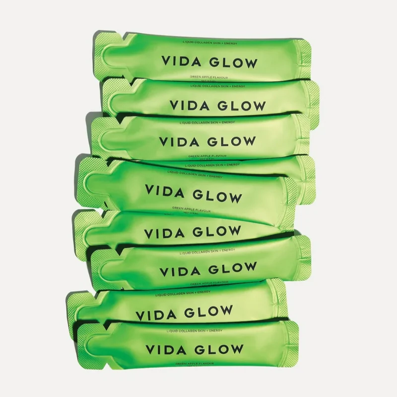Vida Glow Liquid Collagen Skin + Energy Green Apple 15 x 12.5ml Sachets
